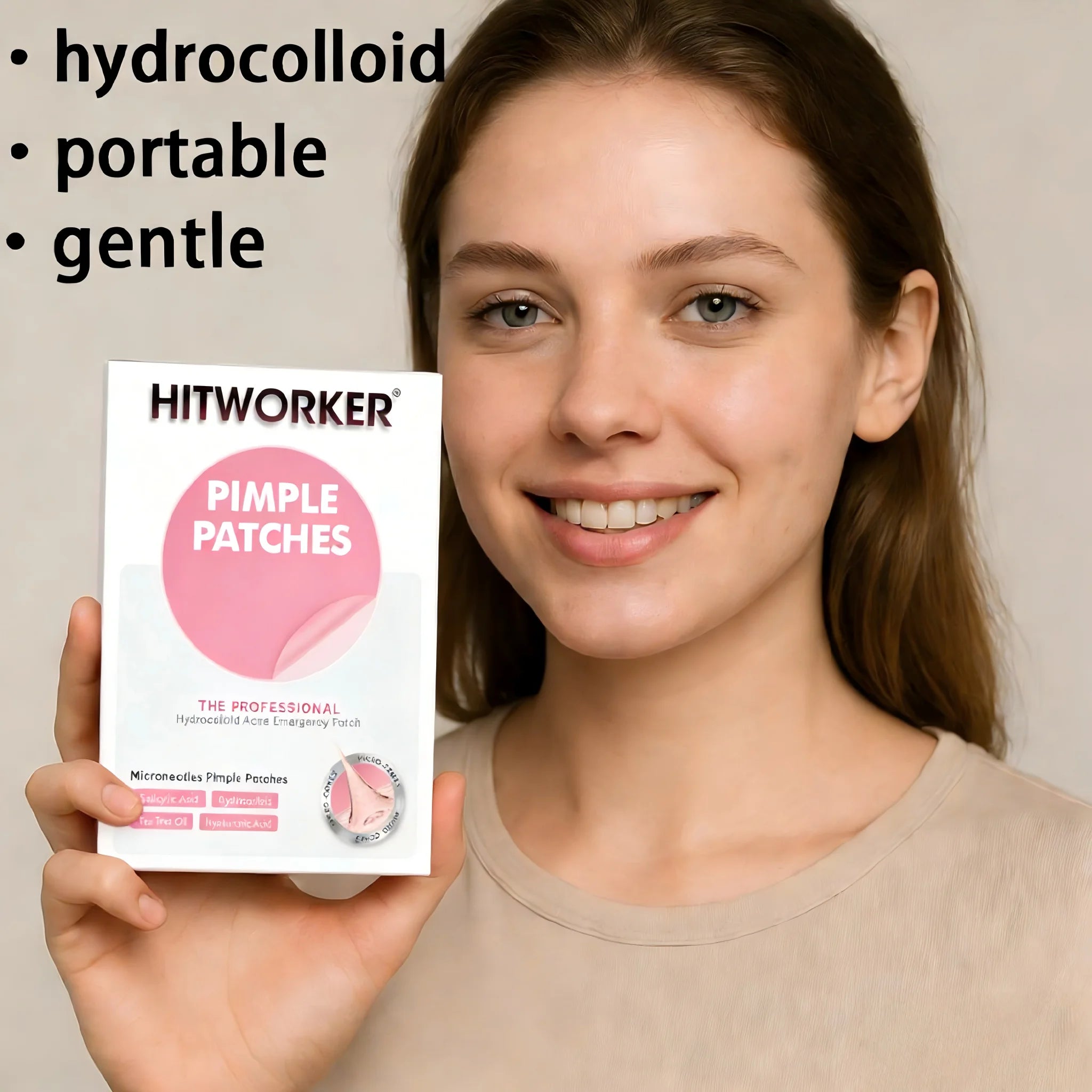 1200/800 pieces/box of acne patches - non-alcoholic, used to absorb acne secretions, non irritating, essential for acne care Oasis Select