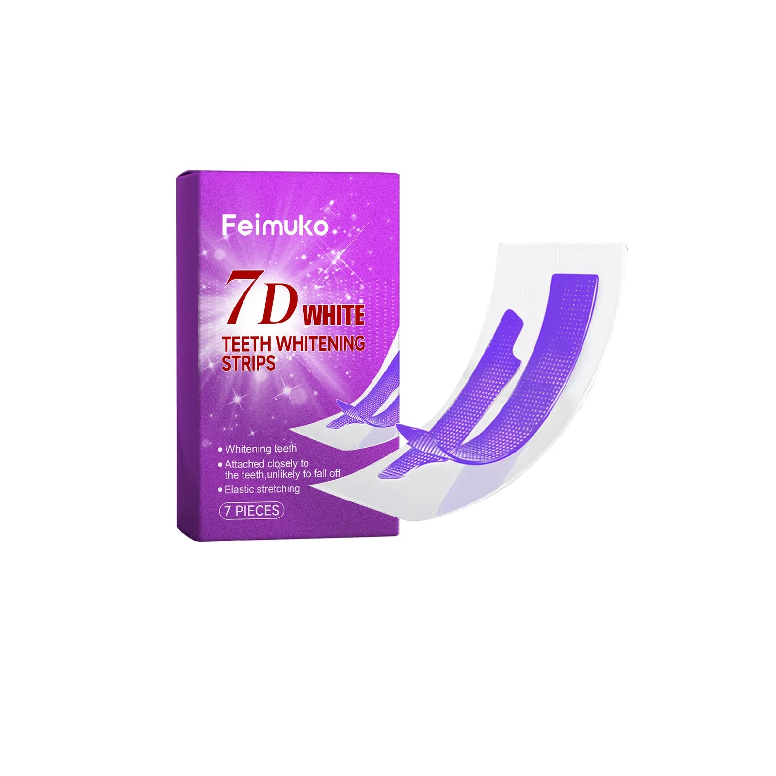 FEIMUKO 7D Teeth Whitening Strips – Sensitive Teeth, 7pc Teeth Whitening Strips Oasis Select 7pcs boxed