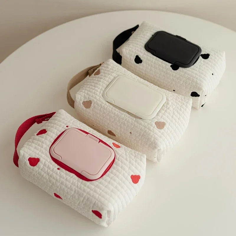 Cartoon Pattern Large Capacity Tissue Pouch Hanging Car Tissue Box Stroller Wipes Bag Storage Organizer Household Goods Oasis Select