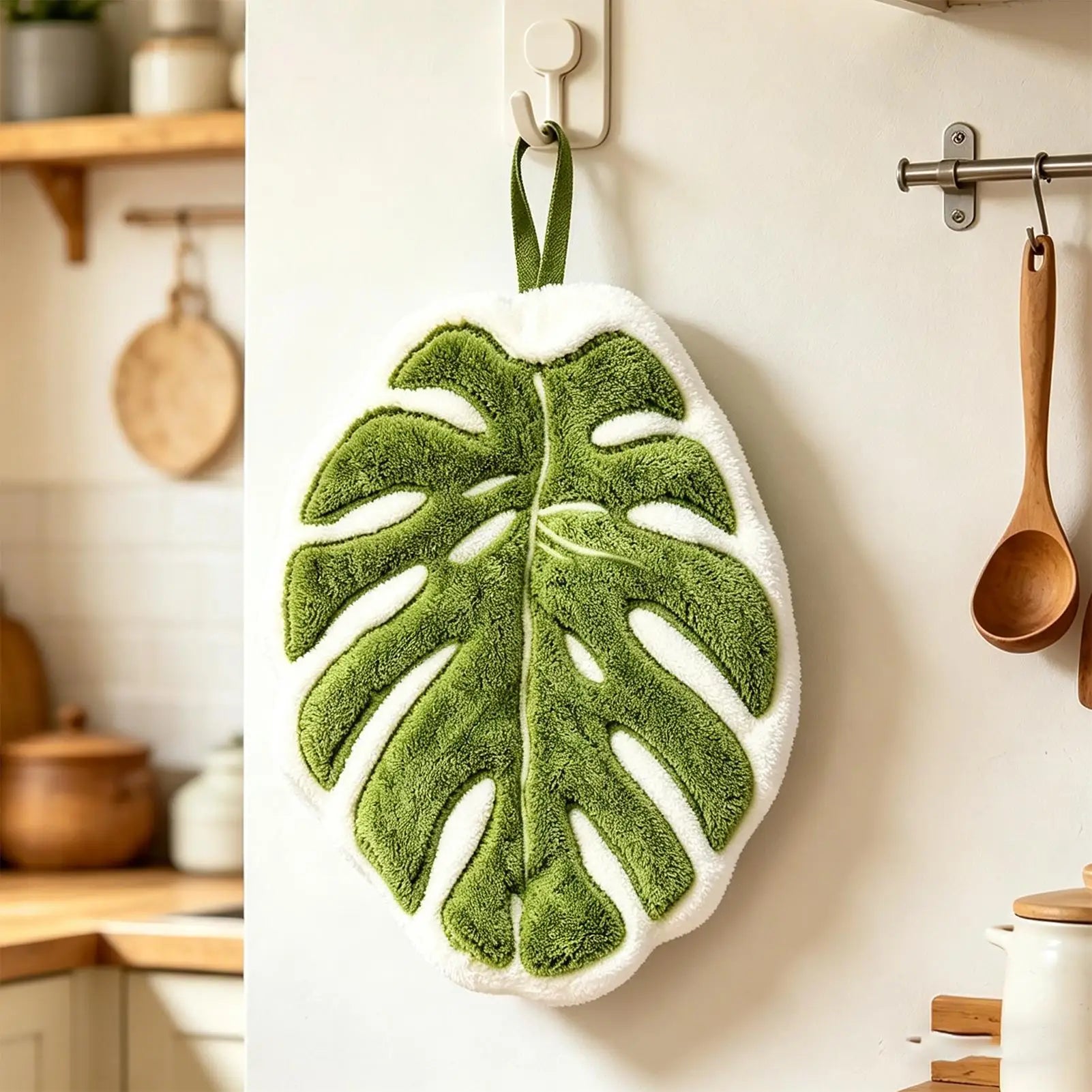 Leaves Hand Towel Bathroom Accessories Absorbent Kitchen Towel Soft Towel Hanging Towels Handkerchief Towels Home Wash Towels Oasis Select