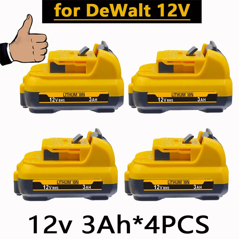 Dewalt 12V DCB120 2Ah 3Ah 5Ah 6Ah Battery DCB127 DCB124-XJ DCD796