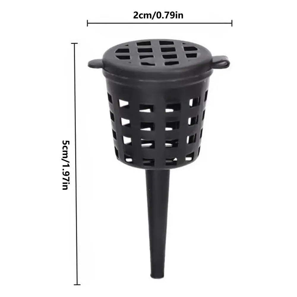 10Pcs Bonsai Fertilizer Box Mini Automatic Planting Basket Slow Release Fertilization Container Cover Portable Nursery Pot Oasis Select 10Pcs