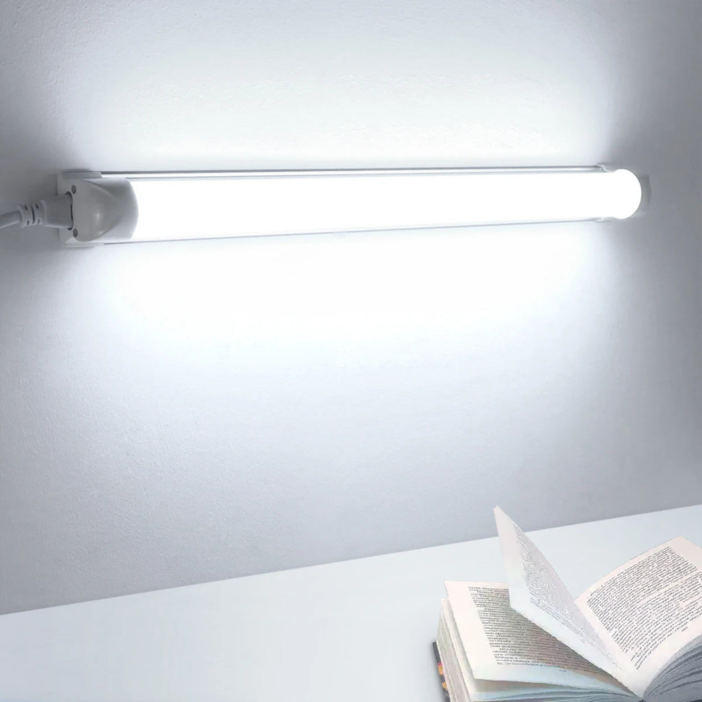 LED Tube T8 Lamp 220V EU Plug Aluminum Fluorescent Light Tube 50CM 25W LED Wall Lamp 50000 Hours Life Warm/Cold/Neutral White Oasis Select