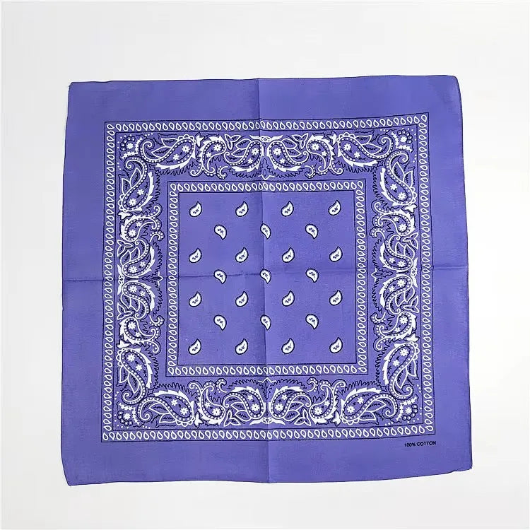 1 Bandana Kerchief Unisex Hip Hop Black Hair Band Neck Scarf Sports