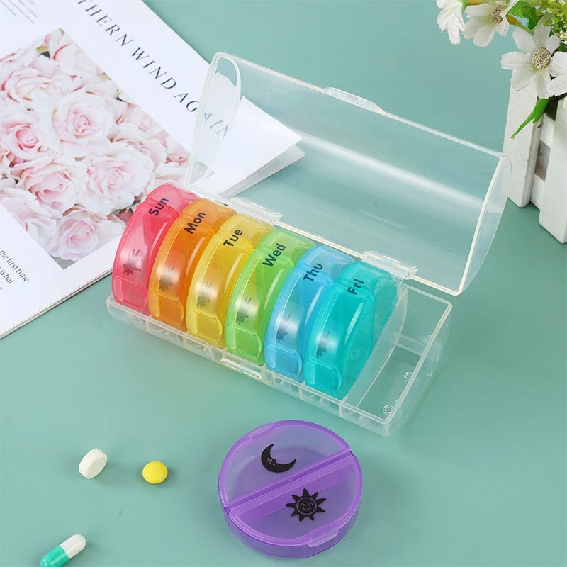 7-Day Pill Organizer – 21-Compartment Weekly Medicine Dispenser Weekly Pill Organizer Oasis Select