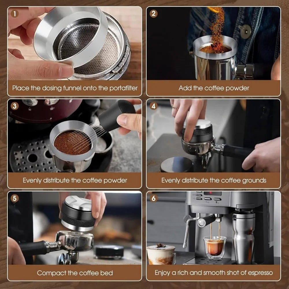 Espresso Kit – 51/53/58mm Tamper, Distributor & WDT Needle Tool