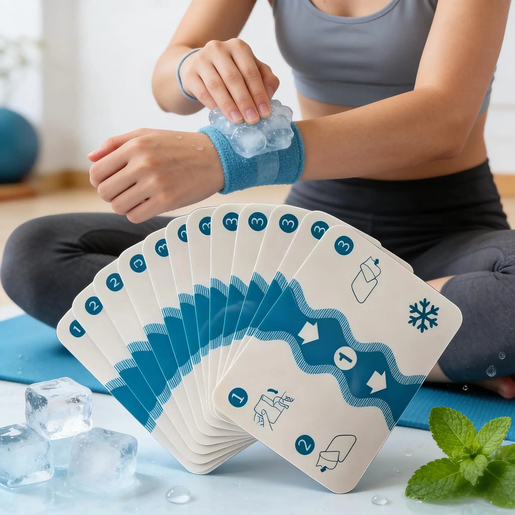 14PCS Sports Cooling Bandage, Elastic Bandage, Suitable for Use in Various Scenarios Such As Sports, Fitness, Outdoor, Etc Oasis Select Blue