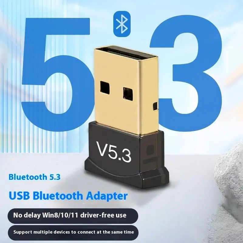 PC Laptop Mouse Wireless Transmit Receiver, 1/3/5Packs, USB Bluetooth 5.3 Dongle Adapter for Tablet, Phone & Printer Oasis Select