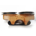 Finger Jingles Tambourine Steel Jingles Handheld Percussion For Cajon Hand Drum Oasis Select Wooden