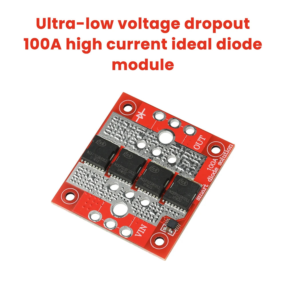 100A High Current Ideal Diode Module Solar Controller Anti-reverse Charging Anti-Reverse Current Protection Oasis Select