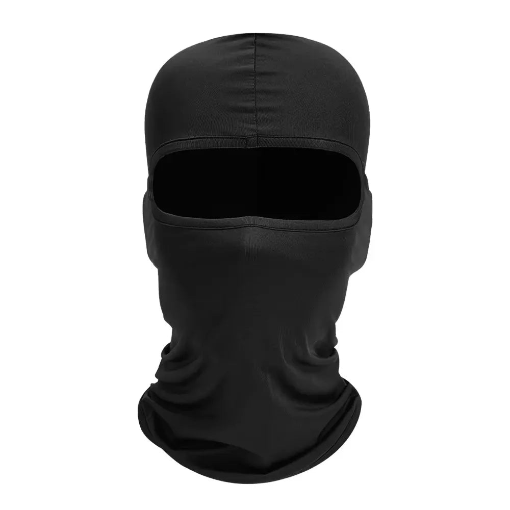 1/2pcs Men's Cycling Cap Balaclava Full Face Ski Mask Hood Hiking Camping Hunting Tactical Airsoft Cap Bike Hats Neck Gaiter Oasis Select 1pcs-black