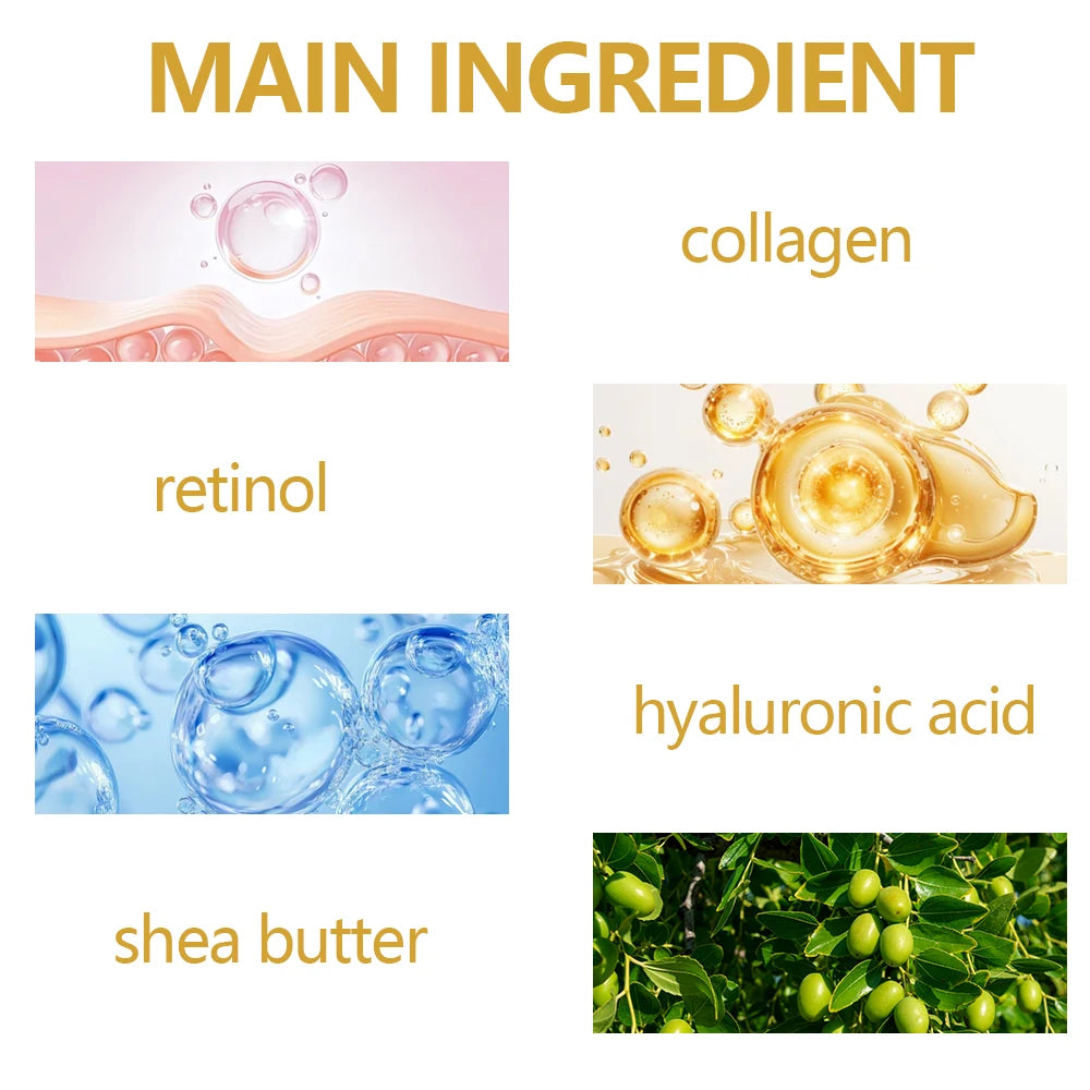 Retinol & Collagen Face Cream – Shea Butter, Vitamin E & Hyaluronate