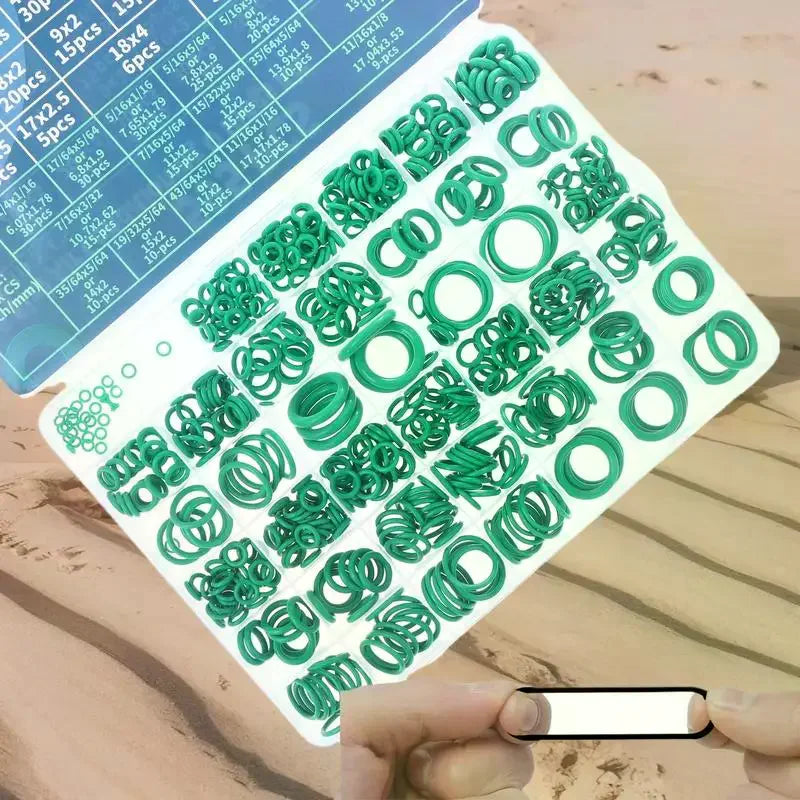 595/1020 Nitrile Rubber O-Ring Assortment; Ideal for Car Air Conditioning & Plumbing Fixtures Repair Oasis Select