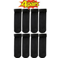 1-10Pairs Women Winter Warm Thicken Short Thermal Cashmere Wool Socks Nylon Snow Velvet Boots Home Floor Calcetines Mujer Sock Oasis Select 4pair-black