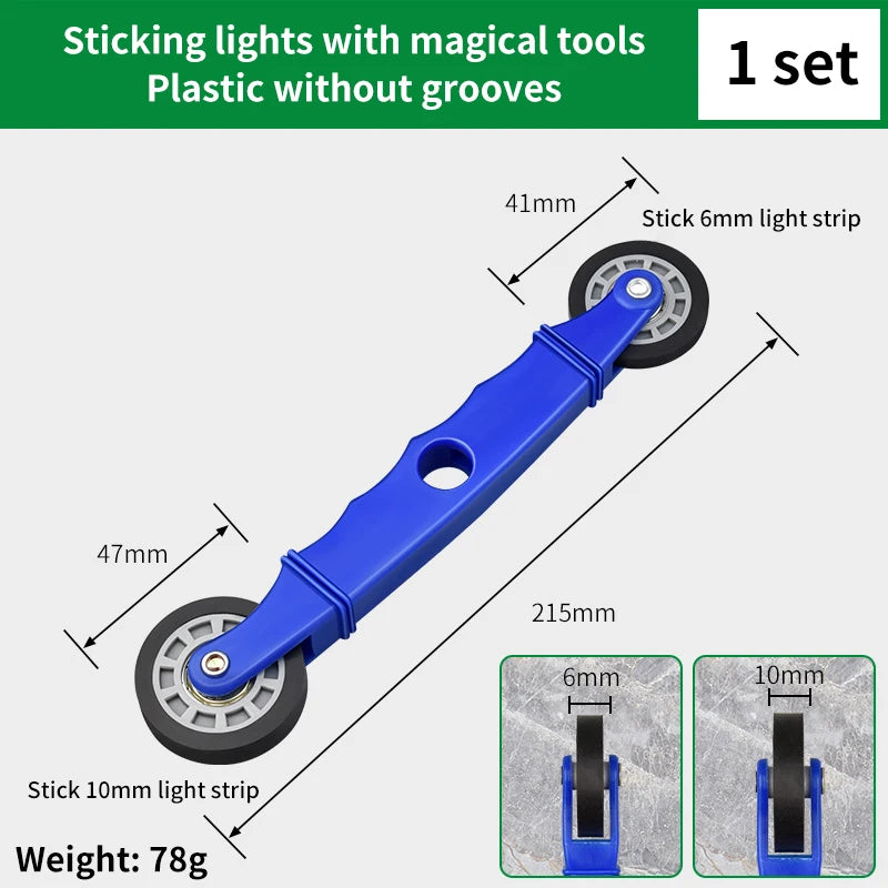 Rubber Mesh Wheel Window Install Tool Window Screen Hand Installation Repair Roller Yarn Double-Head Pressure Pulley Oasis Select C
