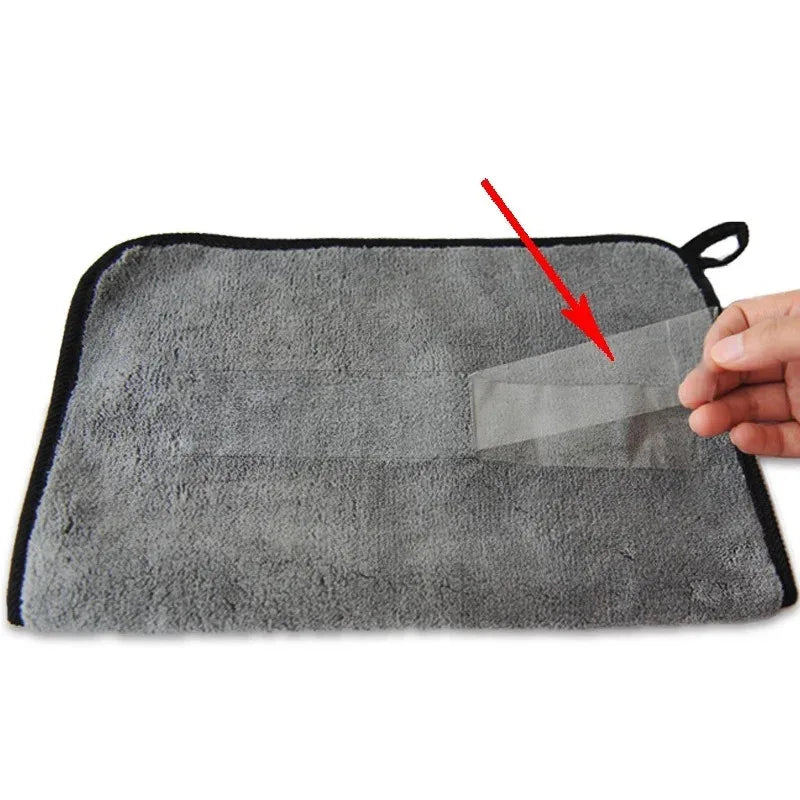 1-10Pcs Microfiber Cleaning Towel Thicken Soft Drying Cloth Car Body Washing Towels Double Layer Clean Rags 30/60cm Oasis Select