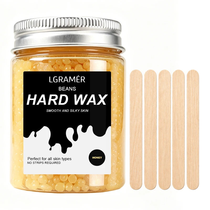 LGRAMER Hard Wax Beads for Hair Removal | 80g/380g Scented