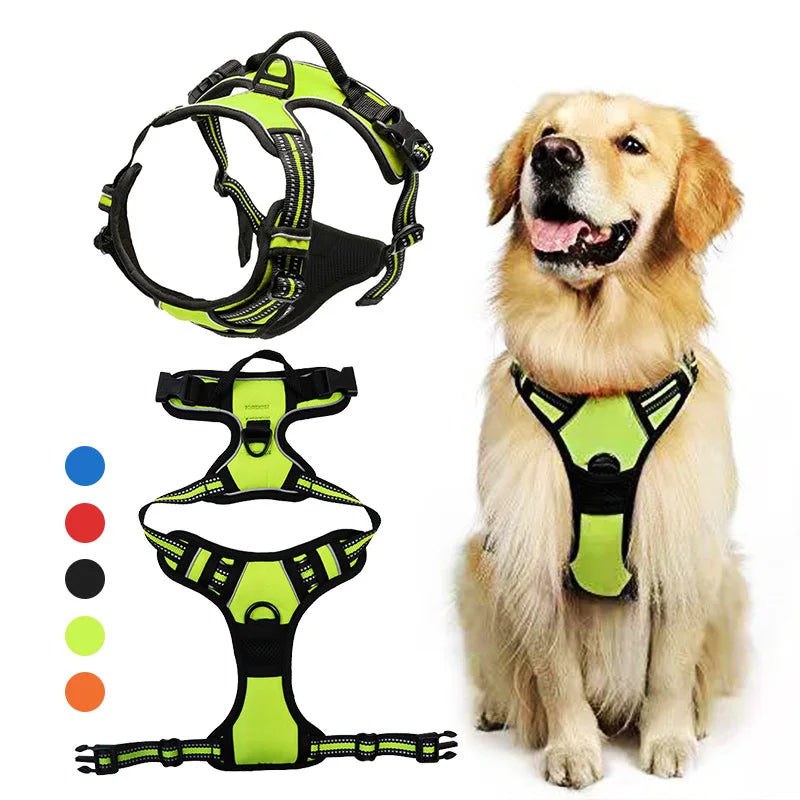 Reflective Shoulder Straps, Large and Medium-sized Dog Chest Straps, Vest Dog Leash Pet Supplies Oasis Select