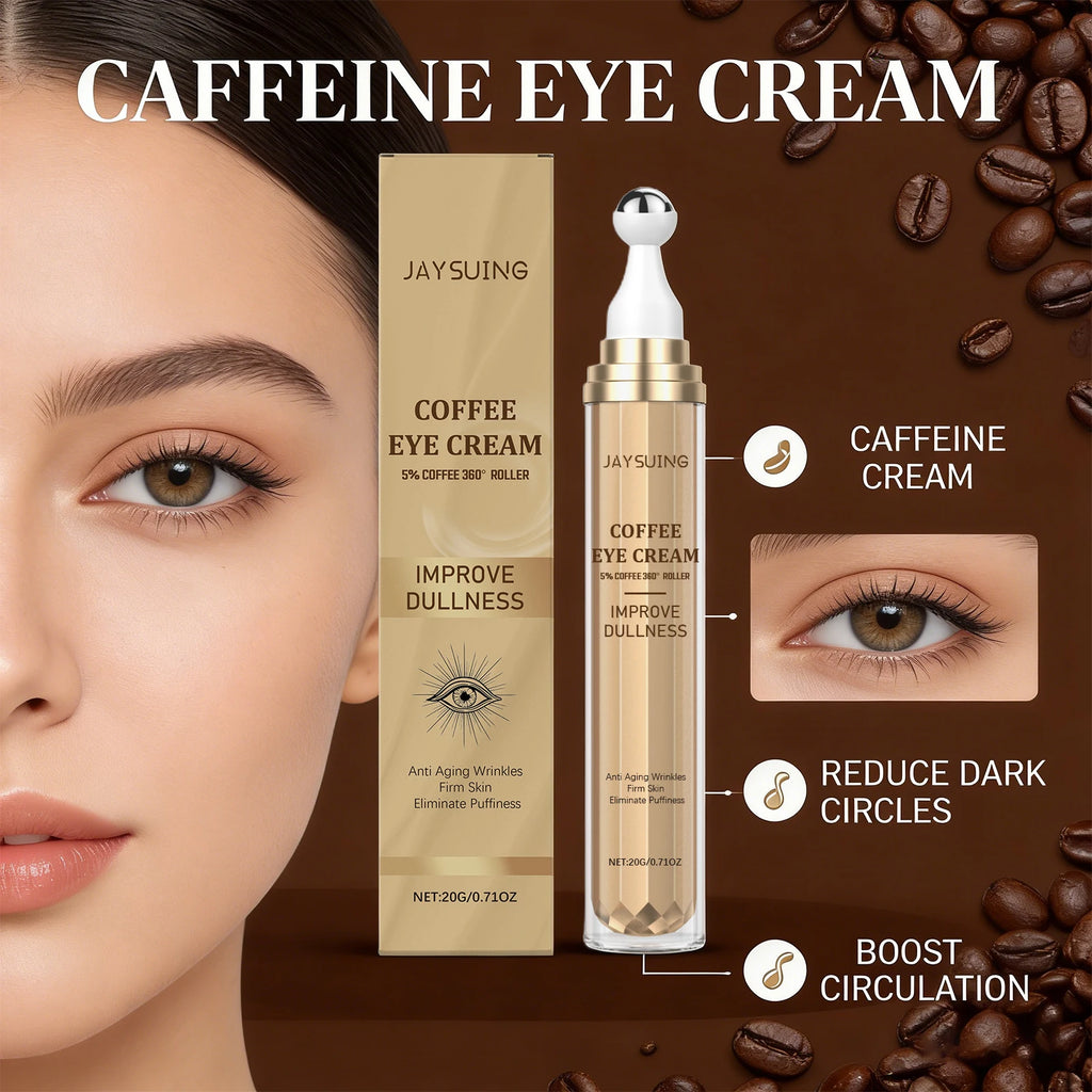 Caffee Firming Eye Cream Eye Roller Fade Dark Circles Remove Eye Bags Tightening Lifting Improves Fine Lines Eye Care Serum Oasis Select