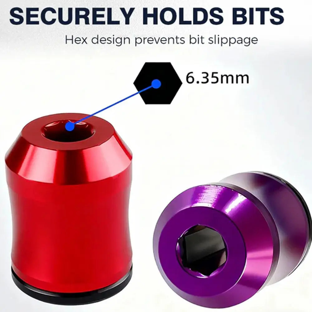3-in-1 Magnetic Screwdriver Bit Ring – Aluminum Alloy Hex