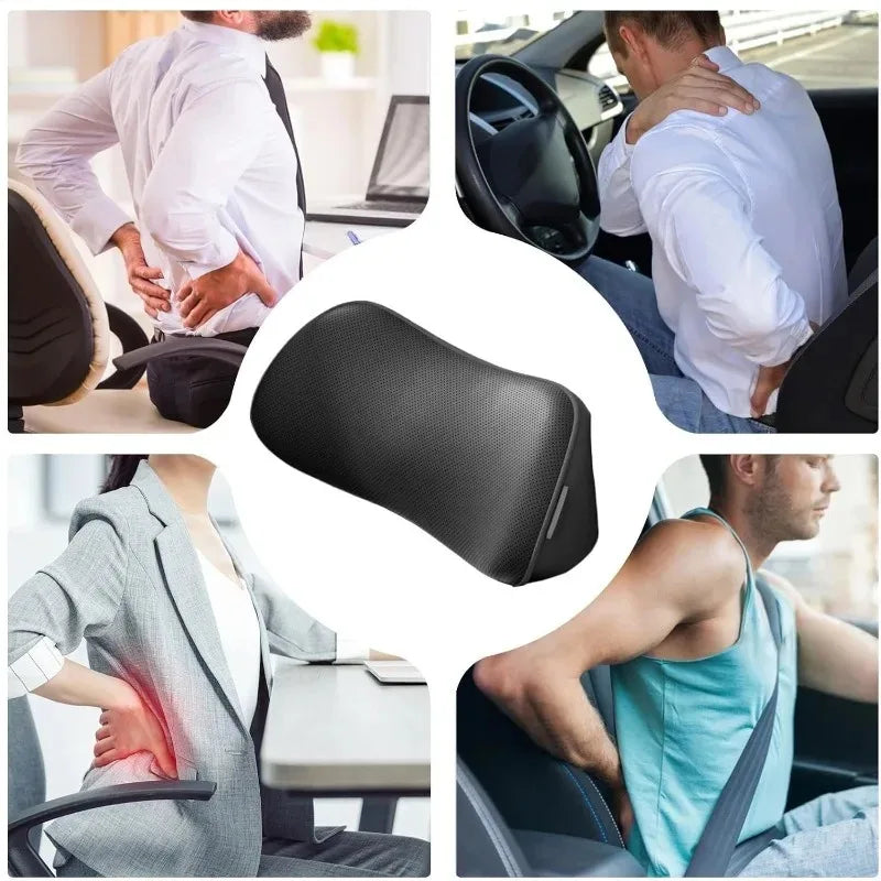 Lumbar Support Car Seat Pillow Memory Foam Breathable Back Protector for Office Chairs and Car Interior Accessories Oasis Select