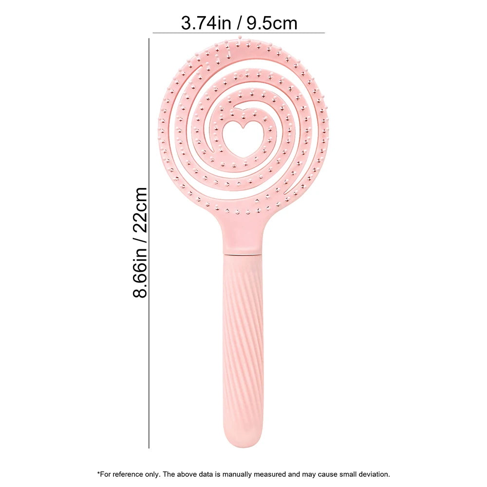 Heart Hollow Detangling Hairbrush & Scalp Massage Comb for Wigs