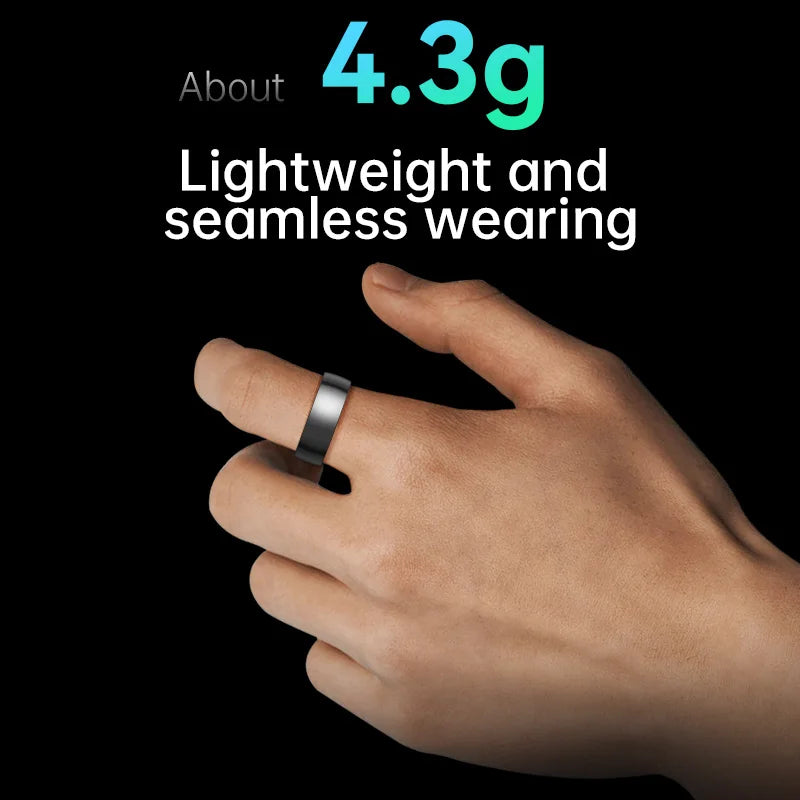 Smart Ring Men Women Health Heart Rate Sports Rings Sleep Monitoring IP68 Waterproof Smartring Wearing Without Sensation Oasis Select