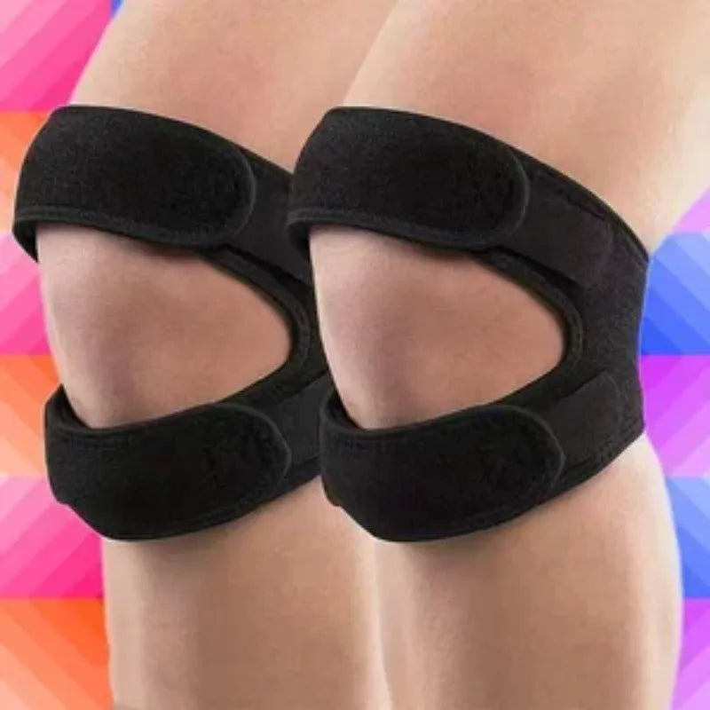 Elastic Pressurized Knee Support Bandage Pad Open Patella Knee Sleeve Brace Shock-absorbing Knee Pad for Multiple Outdoor Sports Oasis Select