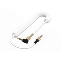 Jack Cable Male To Male Stereo 3.5 mm To 3.5mm Plug Gold-plated Plug Spring Cable Audio Cable Aux Cable Car Aux Cord Audio Wire Oasis Select white