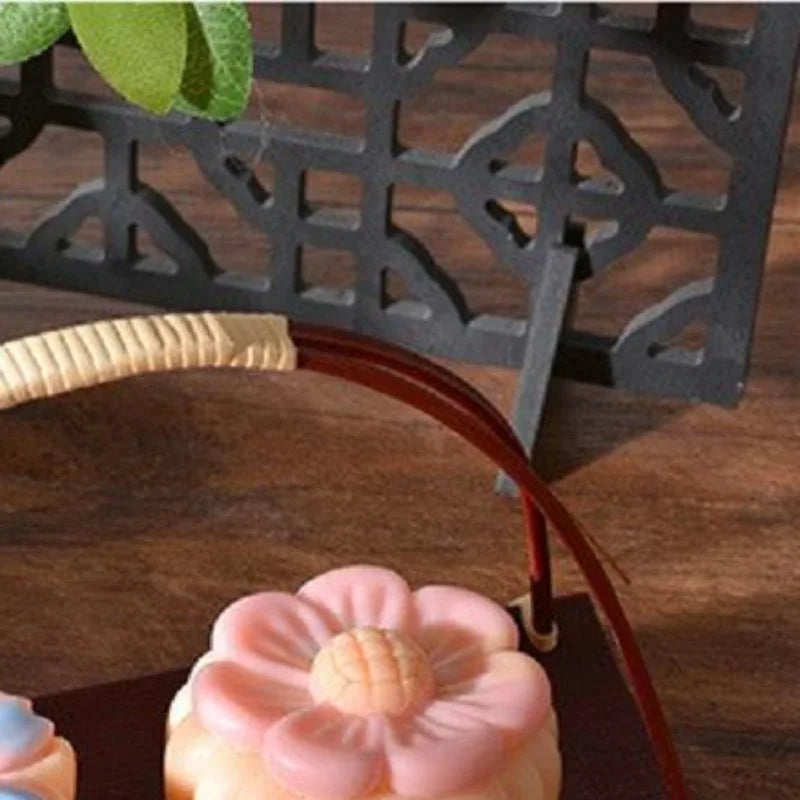 Non-Stick Flower Rice Cake Silicone Mold Flower Shape Mold For Mooncake Mung Bean Cake Dessert DIY Baking Tool Oasis Select