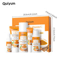 Vitamin C Turmeric Facial Kit Hydrating Tightening 5pcs Set Face Wash Toner Essence Eye Treatment Moisturizer Skincare Oasis Select 01