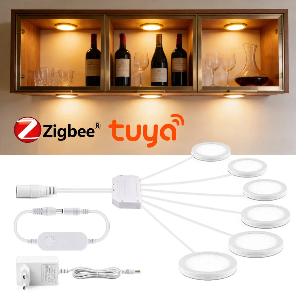 Smart Home Zigbee Tuya Voice Control LED Light For SmartThings Alexa Google,Kitchen Dimmable 12V Panel Lamp Wall Ceiling Decor Oasis Select