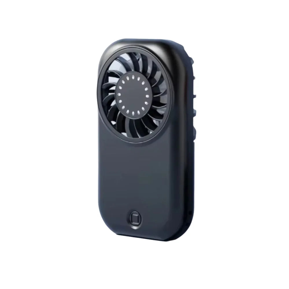 5-Speed Wind Portable Handheld Fan Ultra-Thin Design Ultra-Quiet Operation Mini Handheld Fan 1200mAh Battery Slim Folding Oasis Select Black