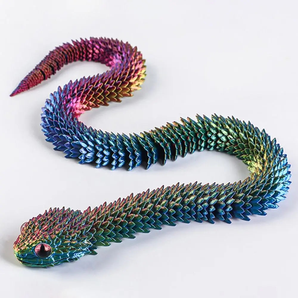 Realistic 3D Printed Snake Figurine 30/45/60cm | PLA Ornament 3D Printed Figurine Oasis Select