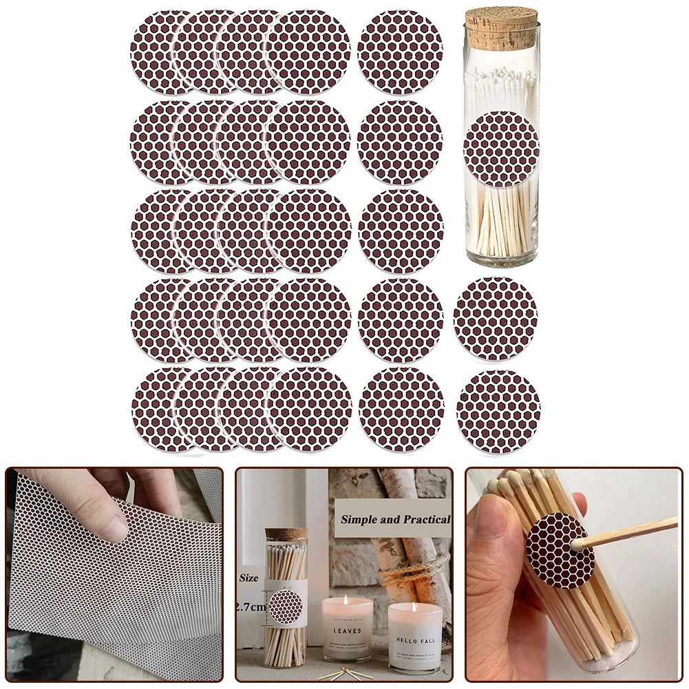 Fire Paper Matchstick Paper Matchstick Striker Striker Paper Accessories Handmade Round Sticker Strip Household Oasis Select