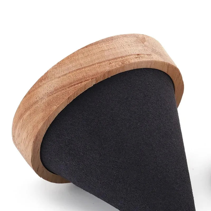 1pcs Creative Wood Cone Bracelet Display Stand Ring Bangle Anklet Chain Necklace Jewelry Storage Rack HolderJewellery Props Oasis Select