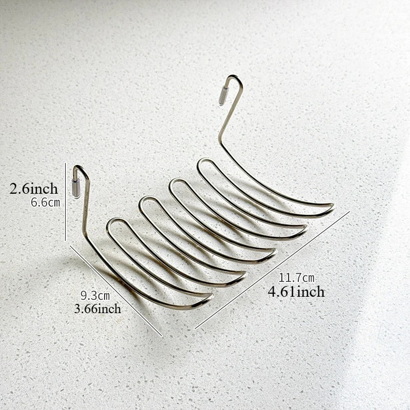 1/2pcs Stainless Steel Drain Basket Expansion Small Hanging Rack,Stainless Steel Storage Rack for Kitchen Sink,Space Saving Oasis Select