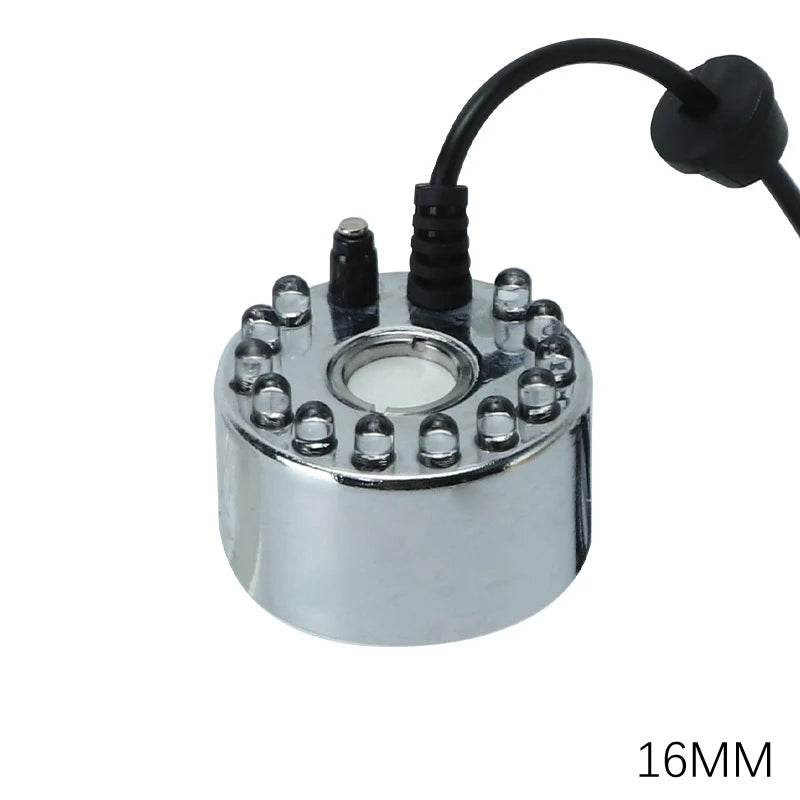 Halloween LED Water Fountain Pond Fogger Mini Mist Maker Fogger Pond Garden Nebulizer For Halloween Christmas Party Decoration Oasis Select A2 XS（old）