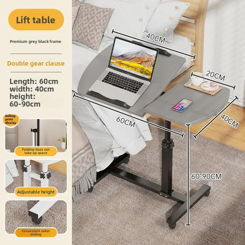 Multi-functional Bedside table removable computer desk bedroom table lifting desk notebook folding table sturdy and durable Oasis Select