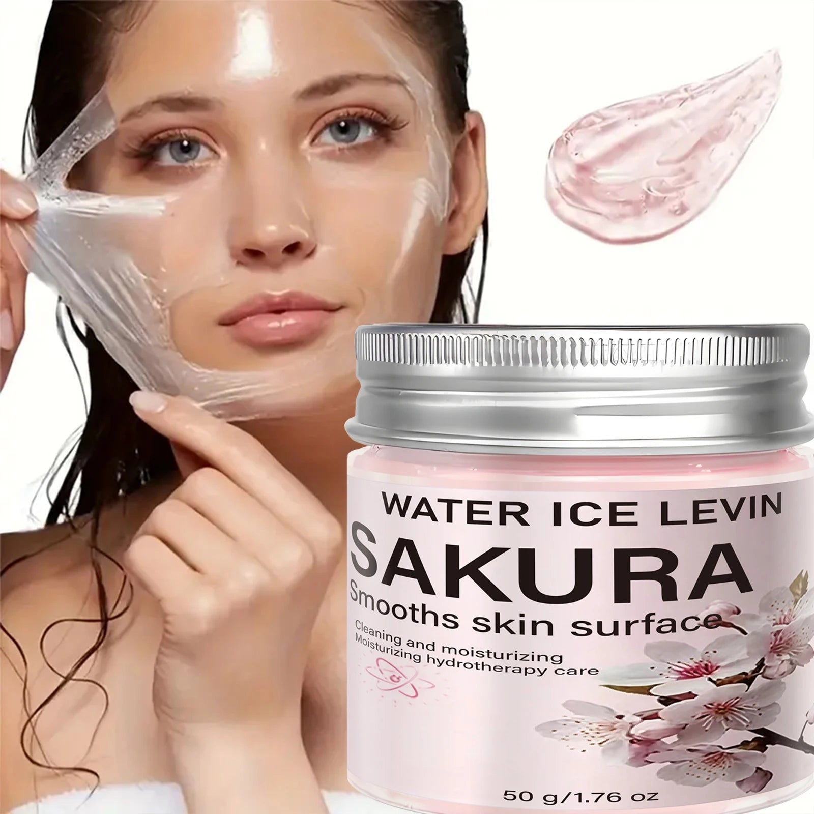 Sakura Face Mask – Collagen & Hyaluronic Acid | 50g Peel Mask Peel Face Mask Oasis Select