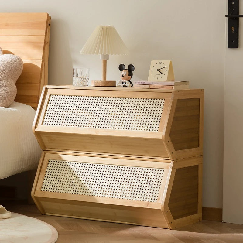 Creative bedside table, simple modern bedroom, household bedside storage, lockers, cabinets, rental room can be stacked Oasis Select