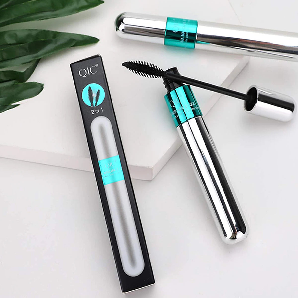 QIC Silk Fiber Mascara – Waterproof, Volumizing & Lengthening