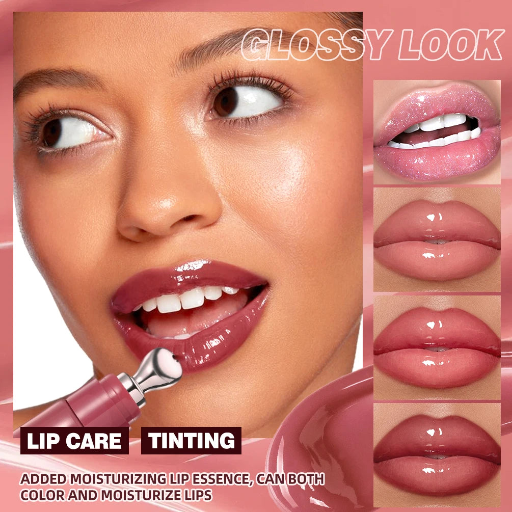 QIBEST Crystal Jelly Lip Gloss – 8 Colors, Mirror Shine