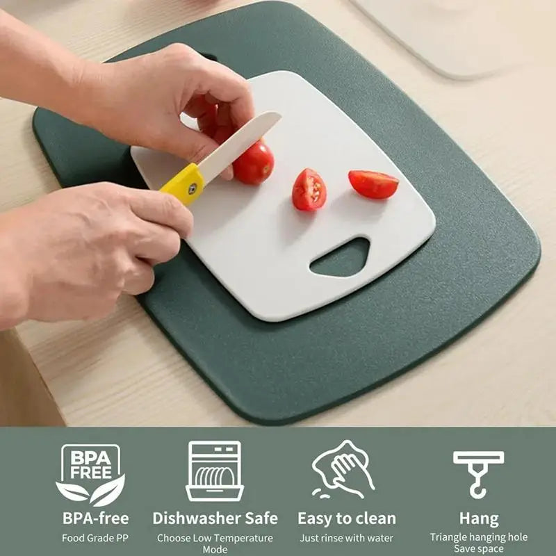 1/3Pcs Plastic Cutting Board Multifunctional Cutting Board For Vegetables Fruits Baby Food Household Non-Slip Cutting Board Oasis Select