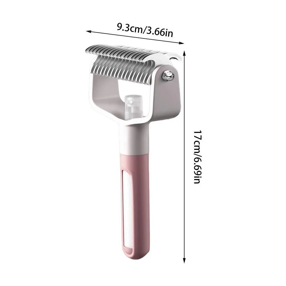 Pet Deshedding Brush Dog Cat Grooming Tool Hair Remover Undercoat Knot Cutter Comb Hair Brush Bathing Shower Pet Supplies Oasis Select Pinks