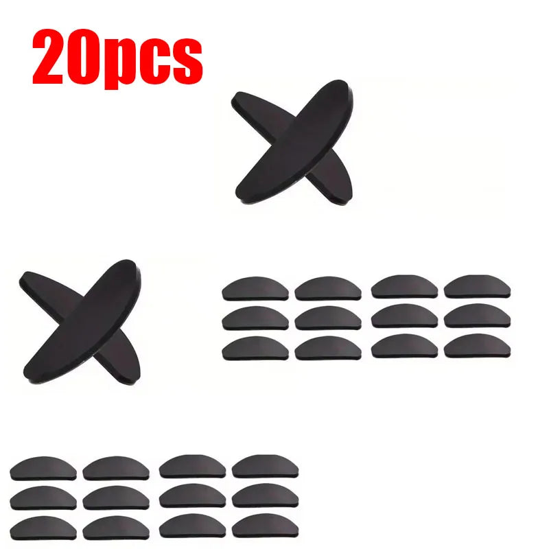 10/20/30/40Pcs Adhesive Nose Pad, Eyeglass Nose Pads Stick On Silicone Anti-Slip For Sunglasses Thin Nose Pads Eyeglasses Oasis Select 20pcs Black