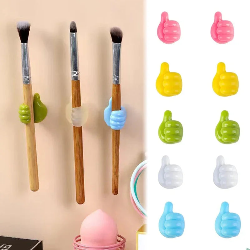 Hand-shaped Rubber Holder Glasses Cable Power Cord Charging Line Self Adhesive Mini Hook Car Storag Organizer Gadget Decorations Oasis Select