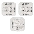 3-Pack Silicone Drain Hair Catcher – Shower, Sink & Bathtub Drain Hair Catcher Oasis Select White 3pcs