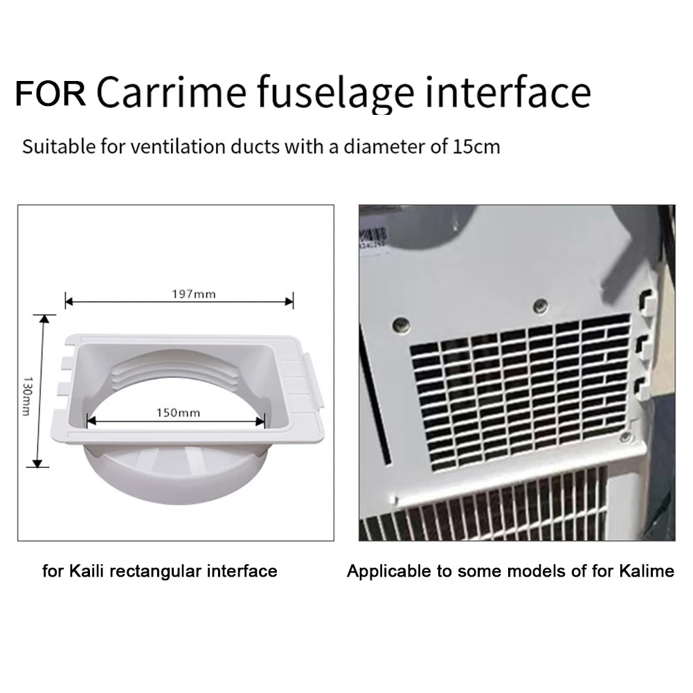 15cm Portable AC Exhaust Pipe Connector & Window Duct Adapter AC Duct Adapter Oasis Select