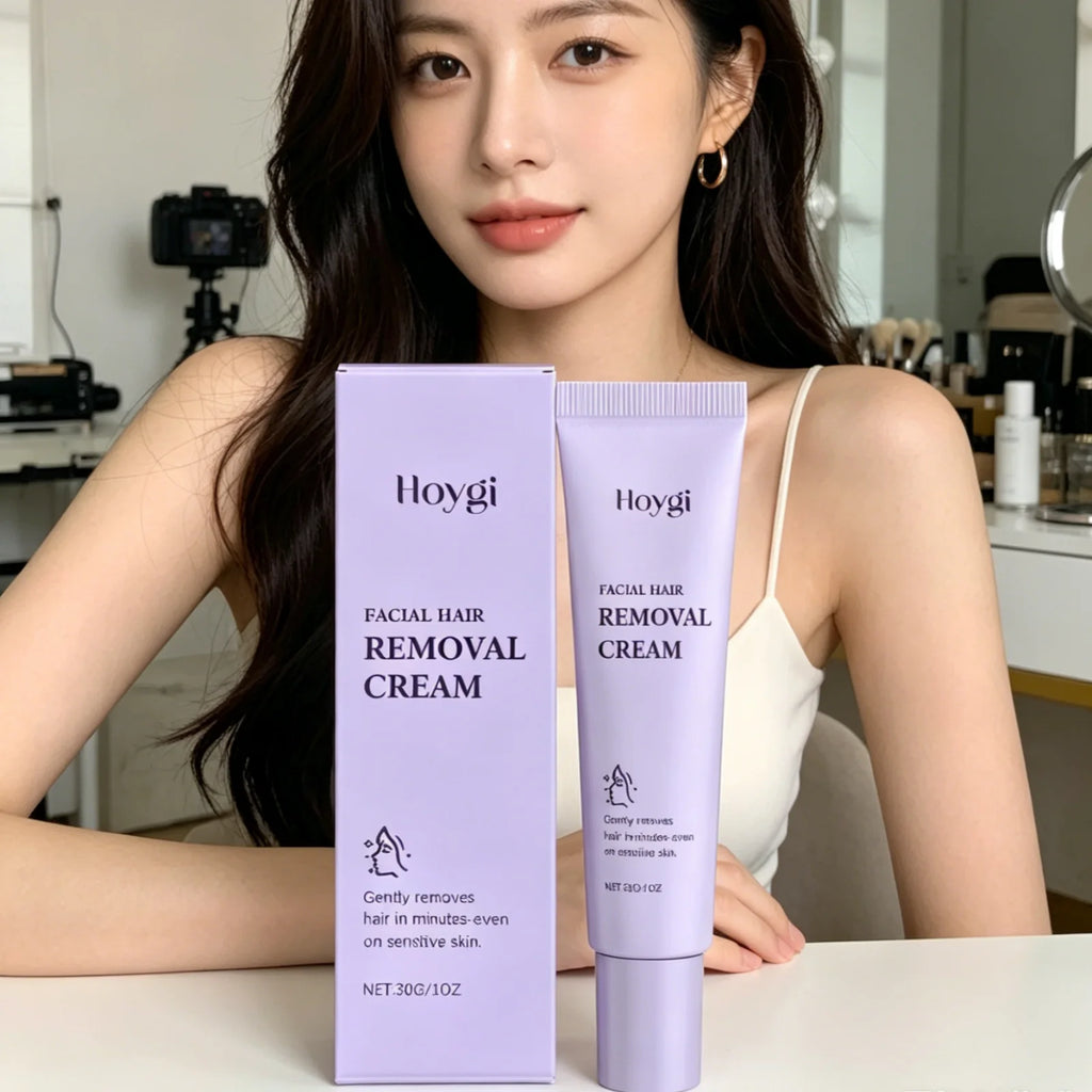 Hoygi Facial Hair Removal Cream – Gentle Depilatory 30g Facial Depilatory Cream Oasis Select